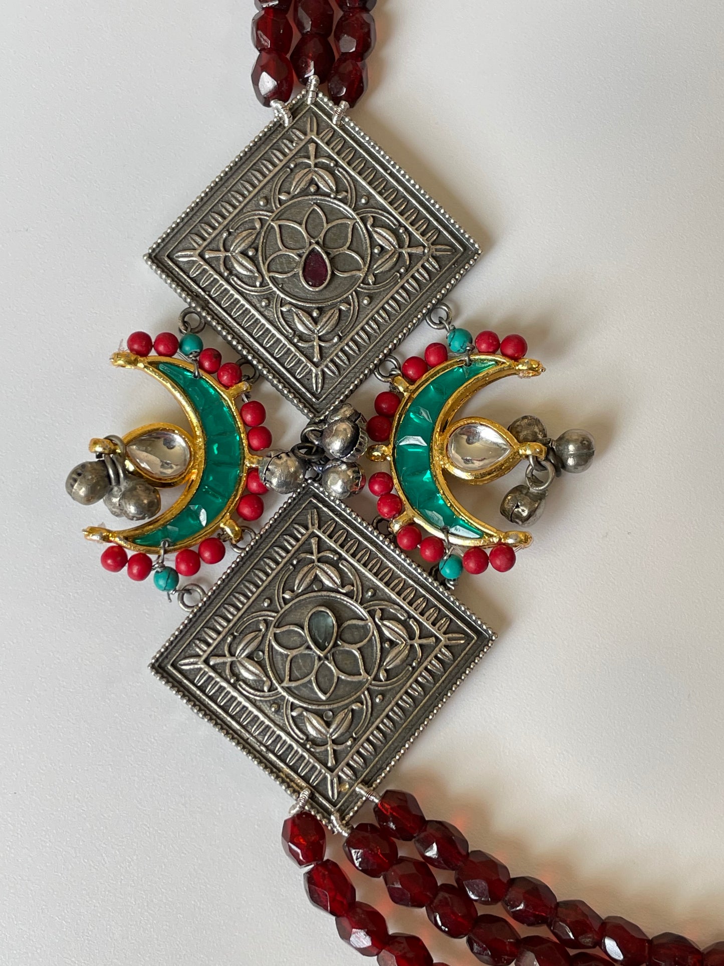 Maroon Beads Necklace