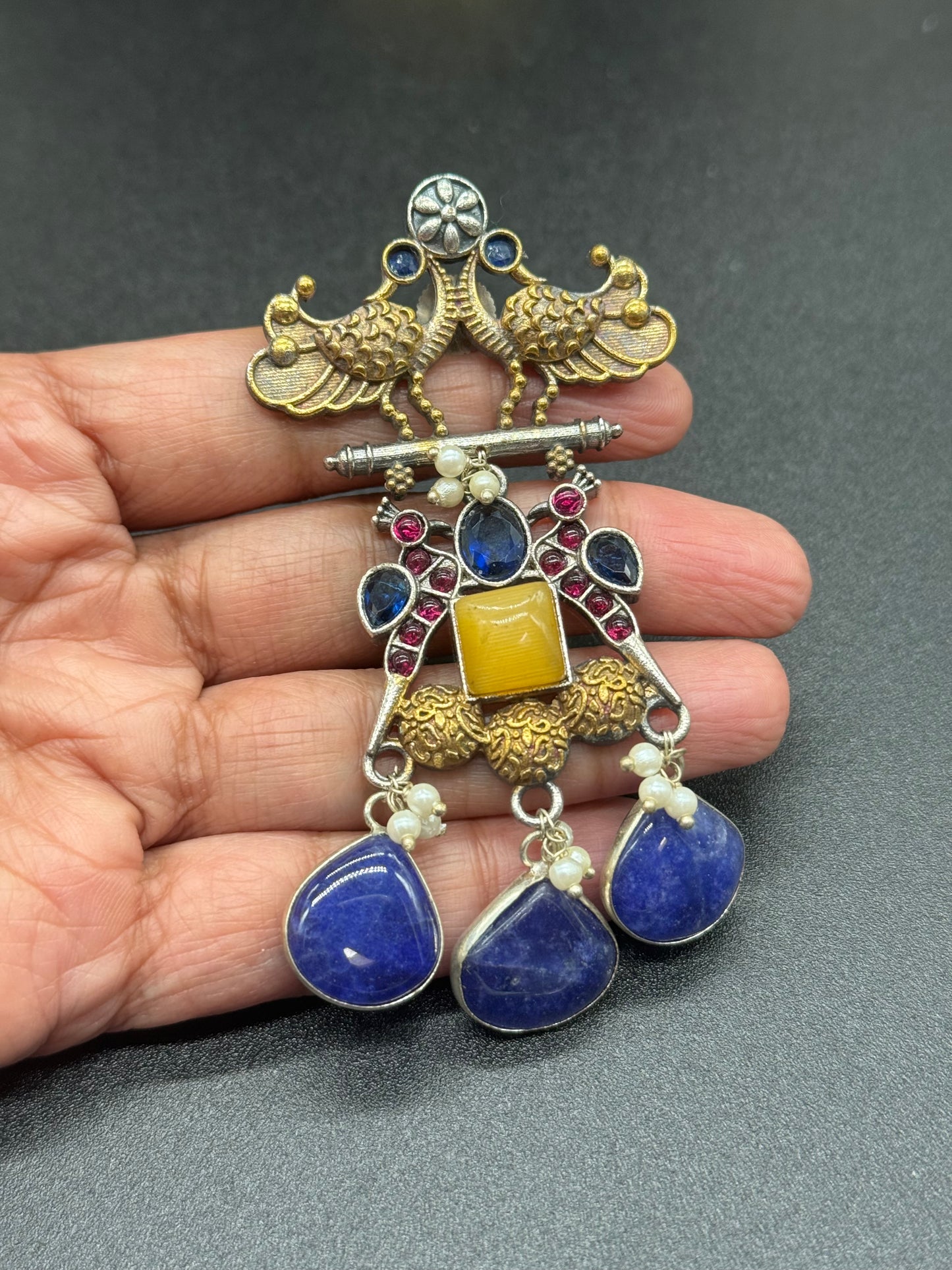 Statement Peacock Earrings