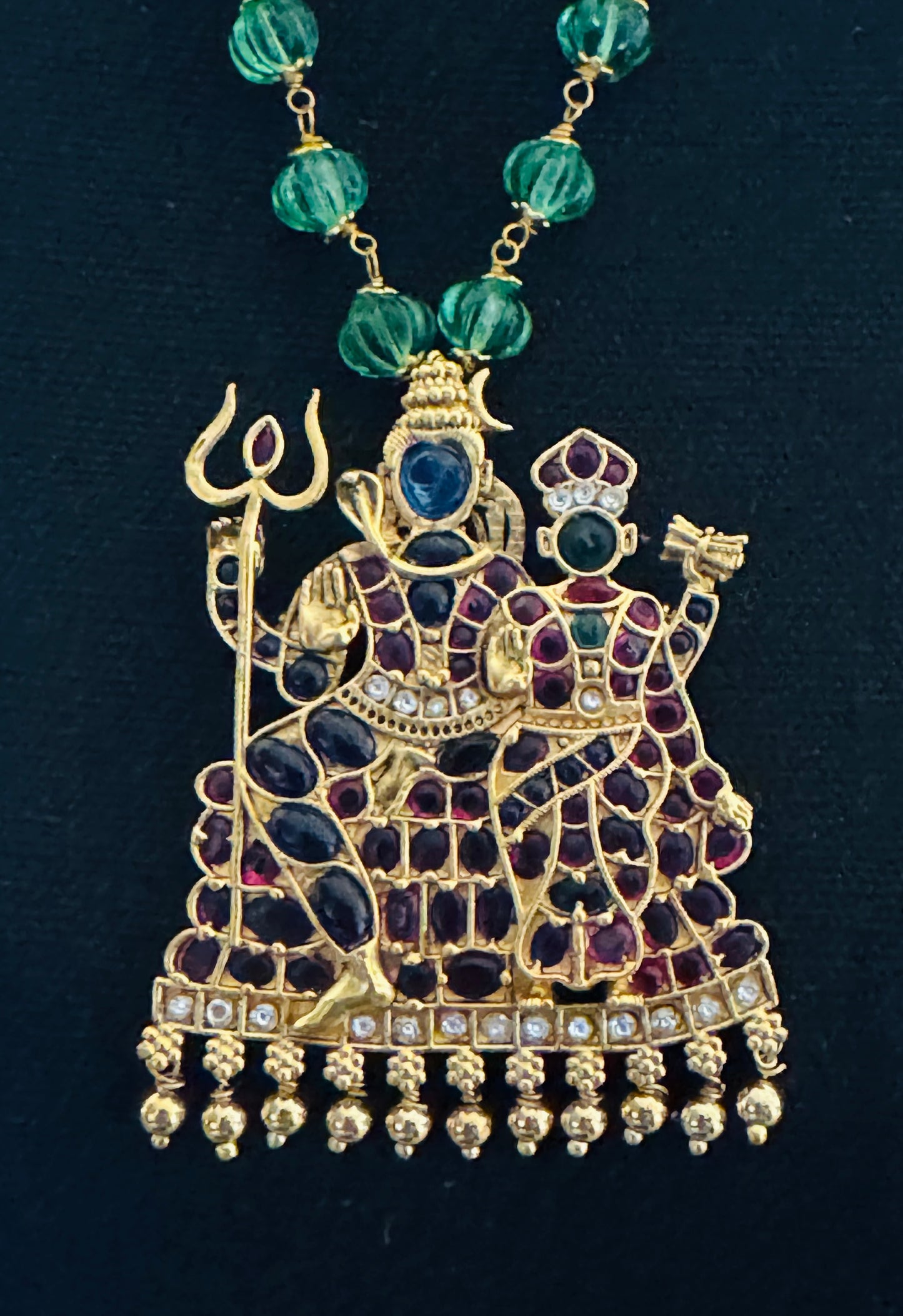 Shiva-Parvati Pendant Necklace