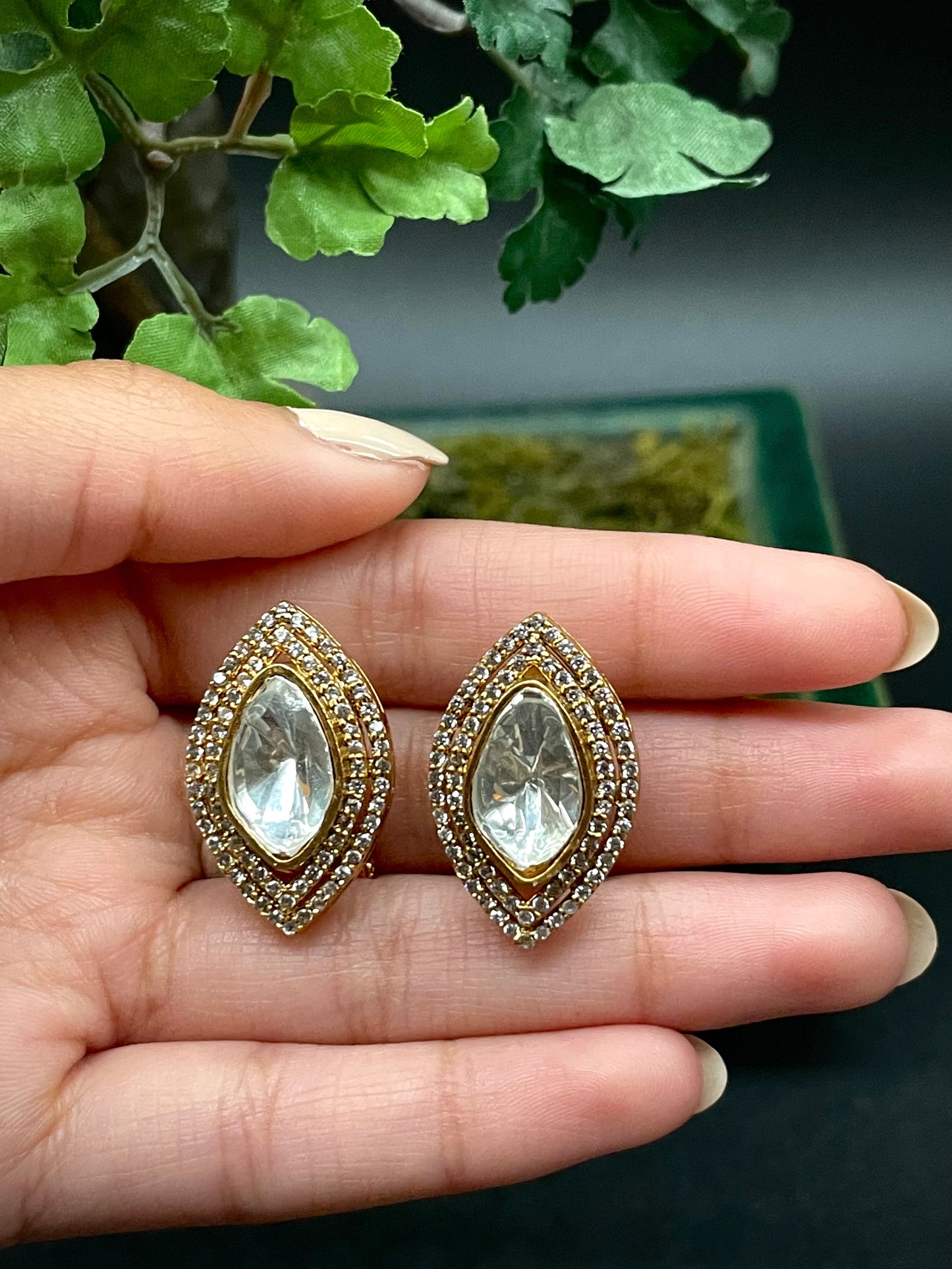 Kundan Earrings - Eye