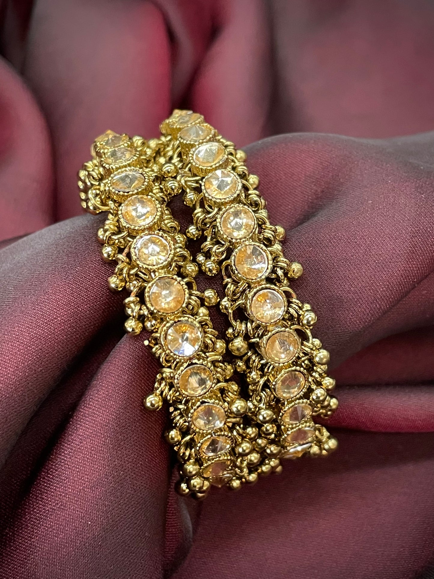 Mehendi Polish Bangles with Tassels