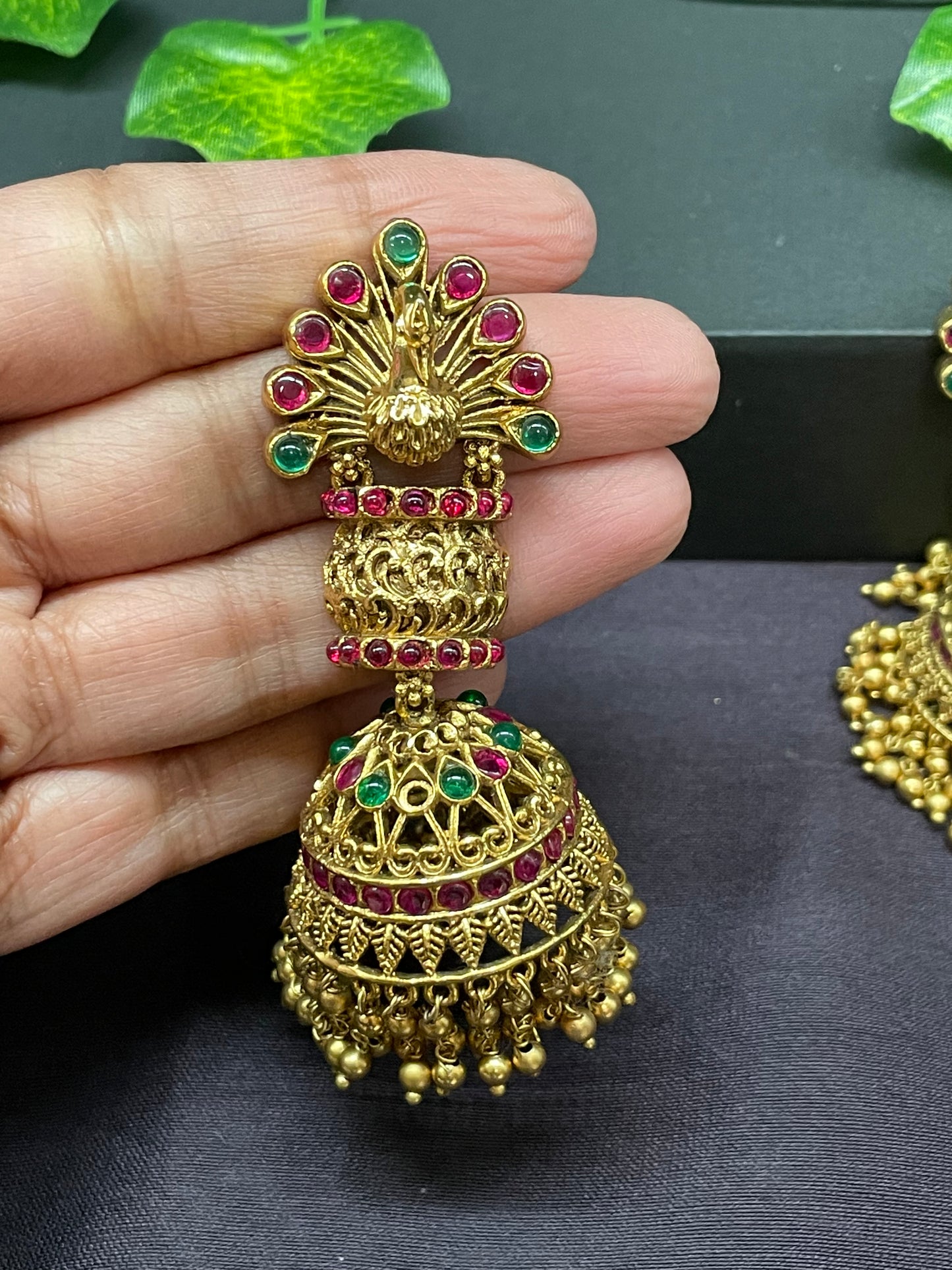 Peacock Jhumka