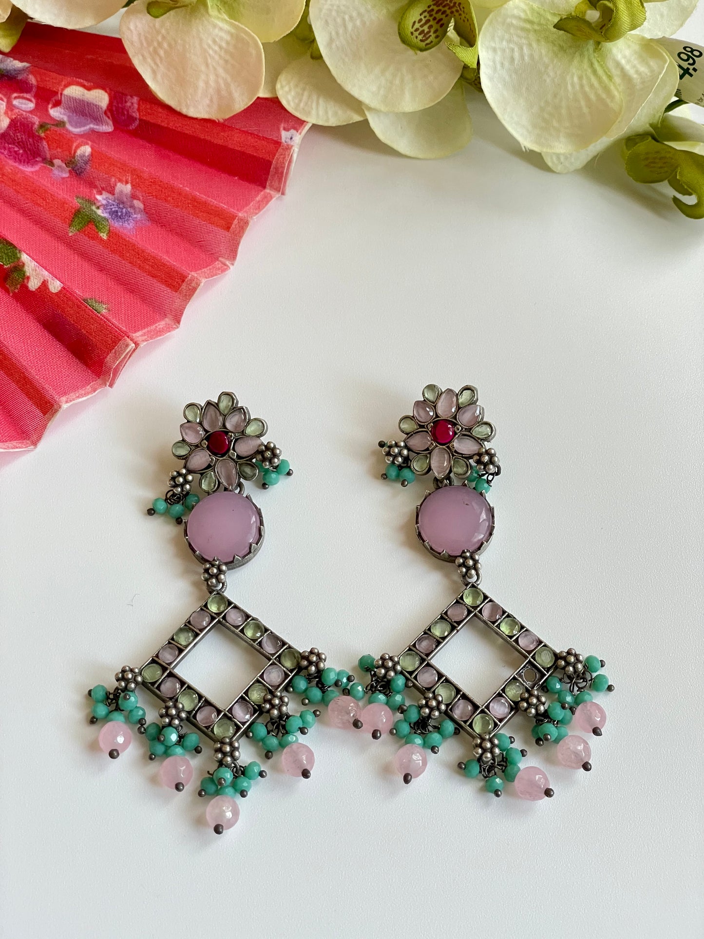 Colored Stone Danglers