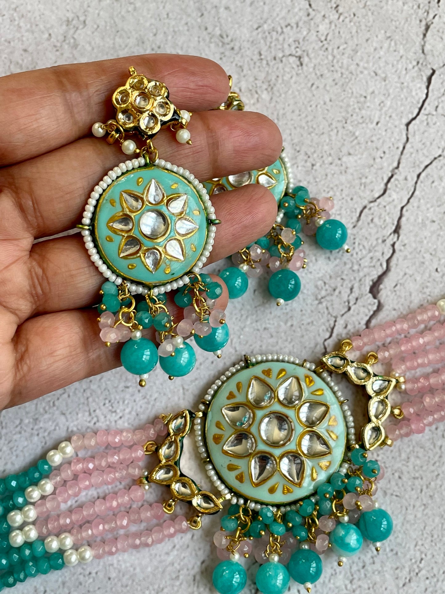 Kundan Meenakari Choker