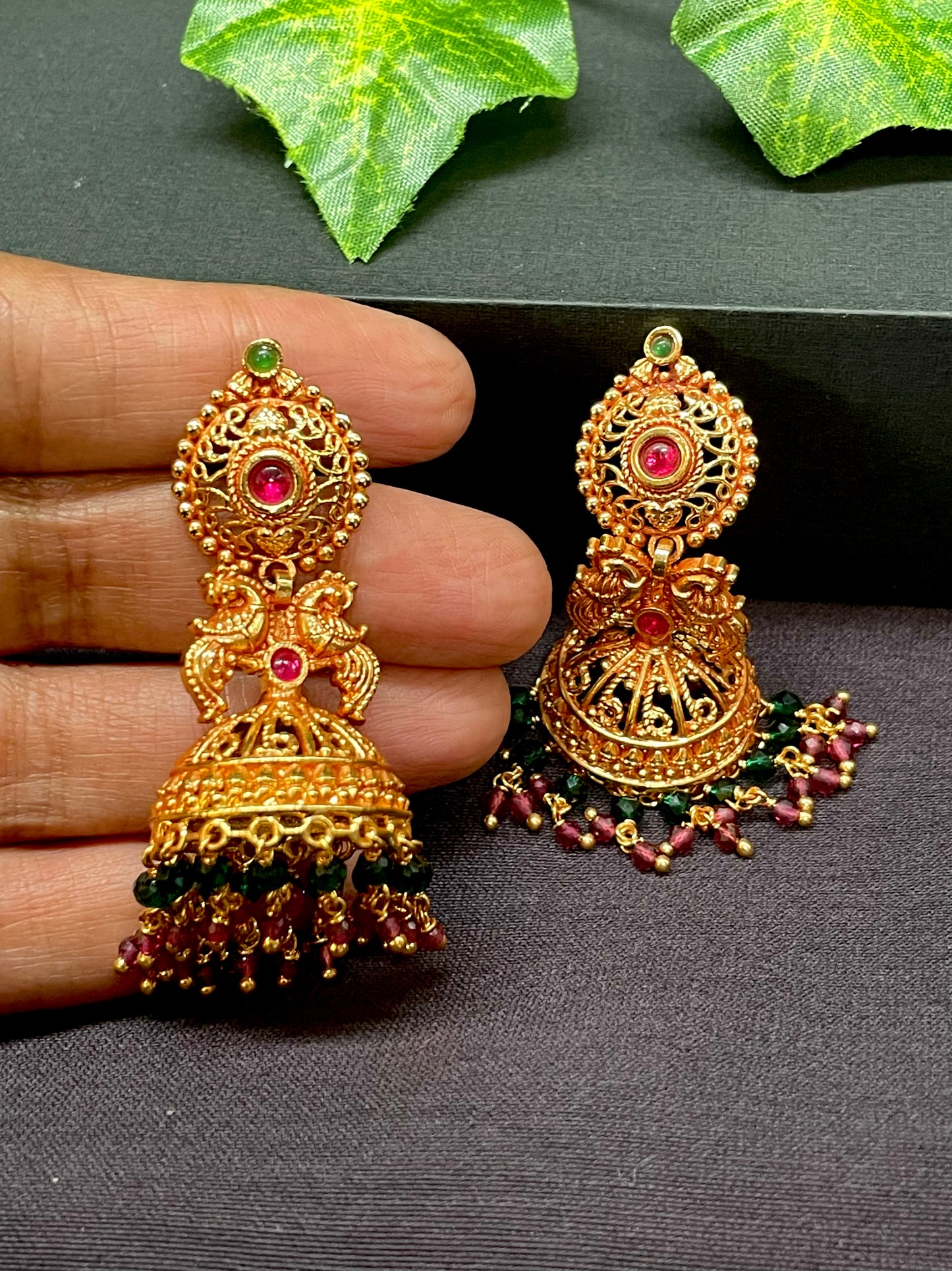Peacock Jhumka