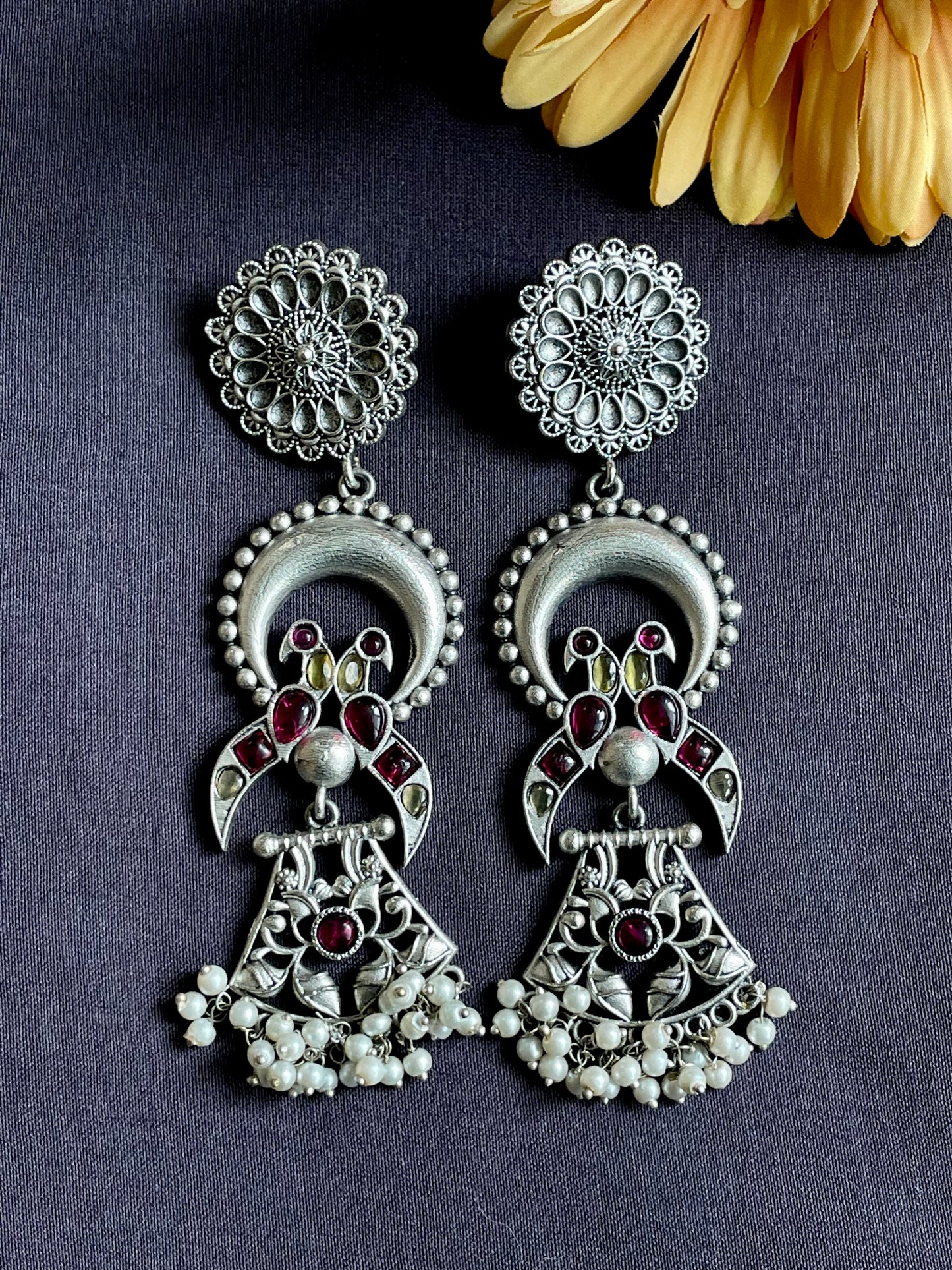 Peacock Long Earring