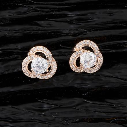CZ Earrings - Swirl
