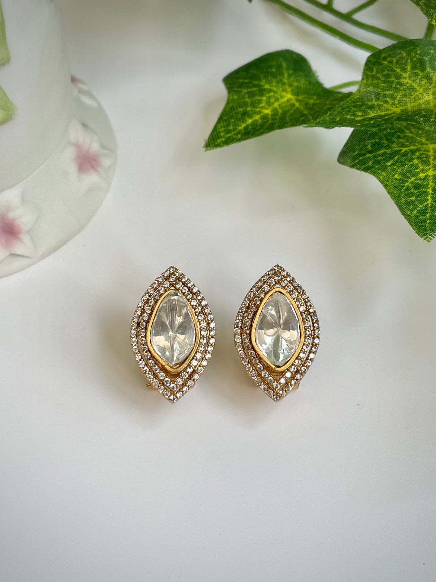 Kundan Earrings - Eye
