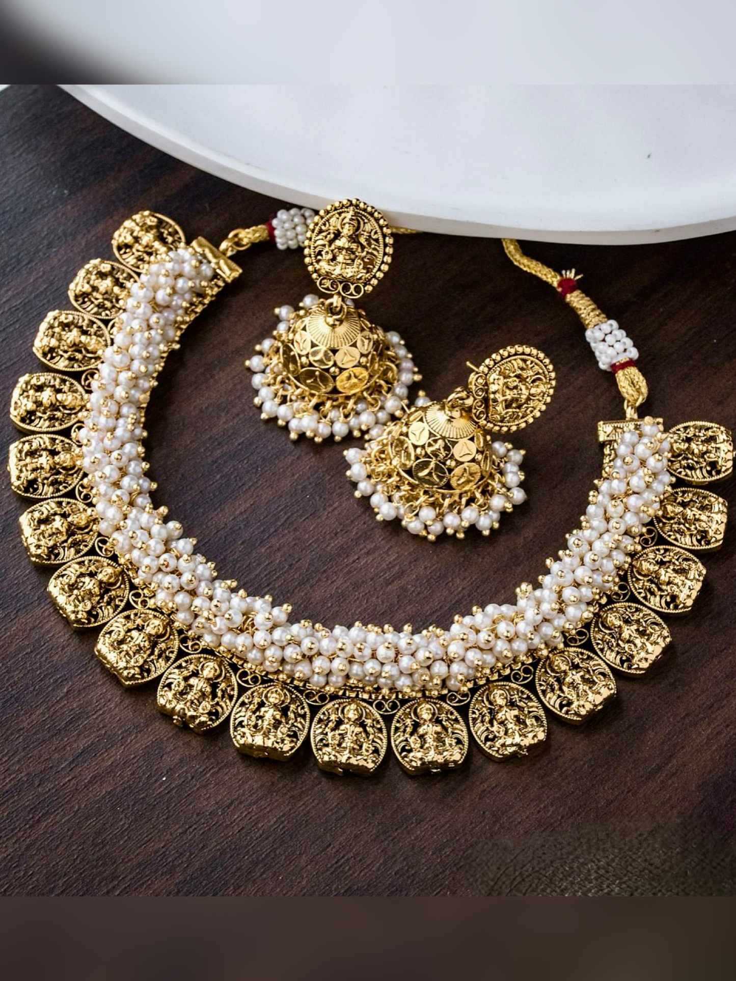 Gajra Pearl Necklace