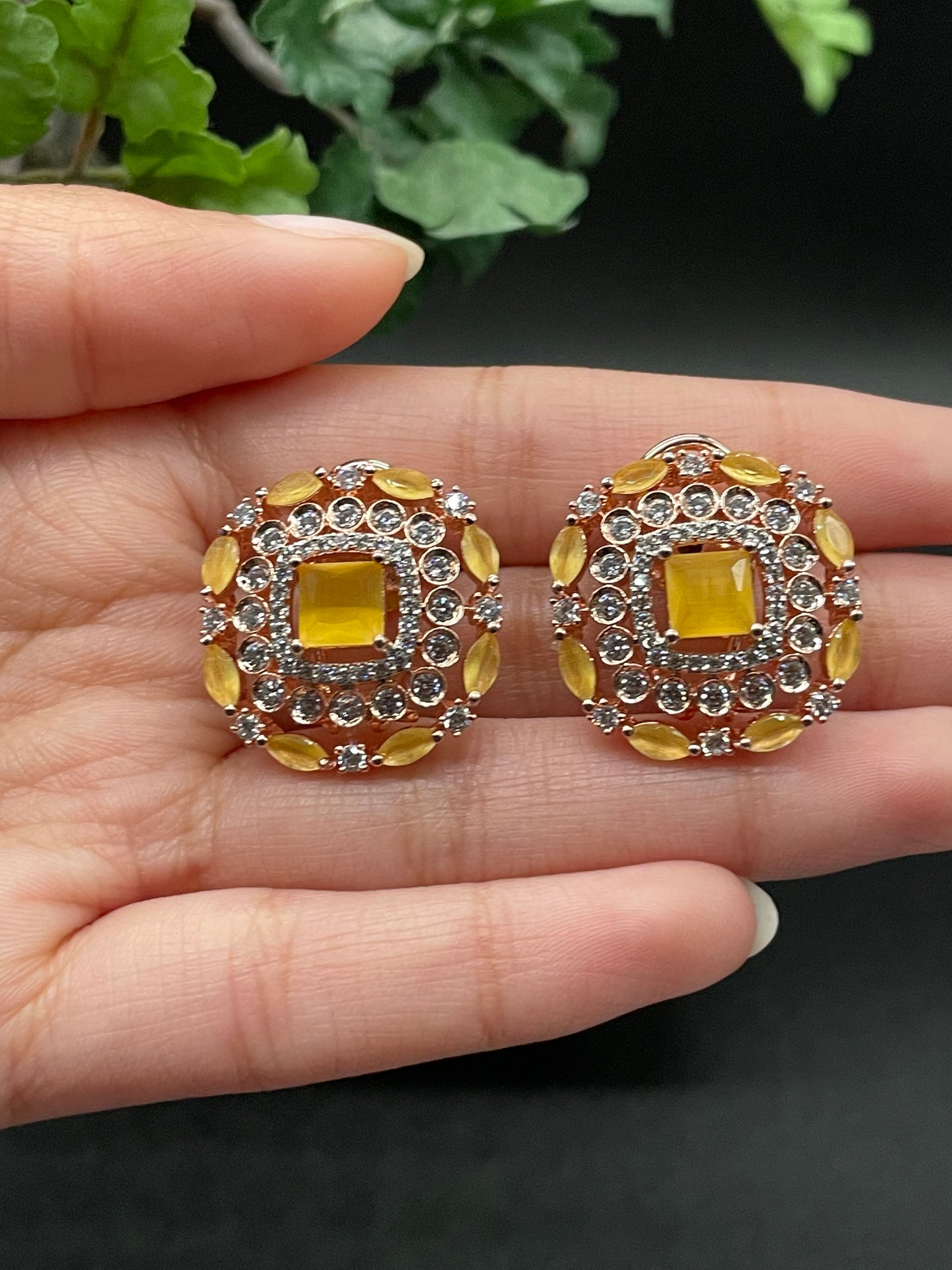 AD Earrings - Small Square