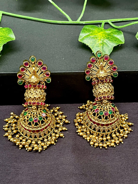 Peacock Jhumka