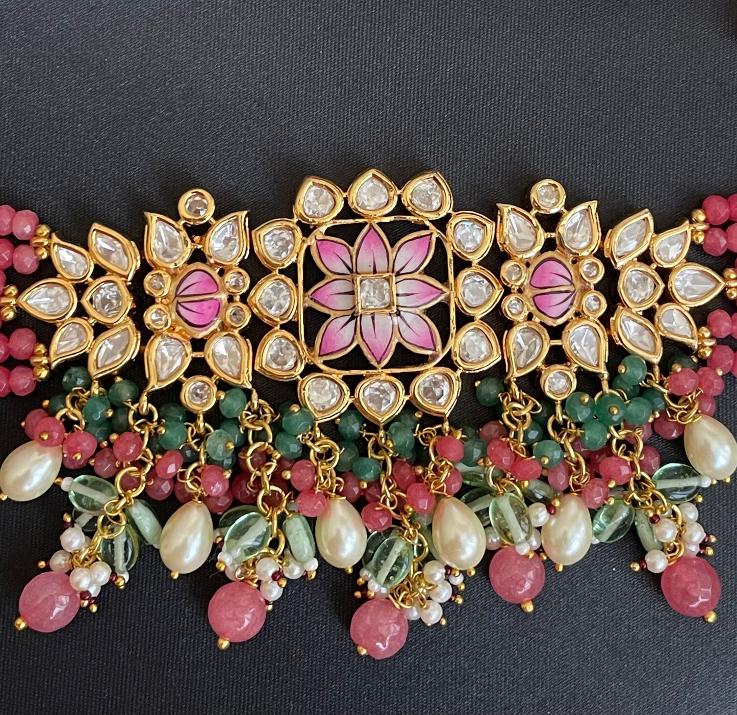 Kundan - Meenakari Choker