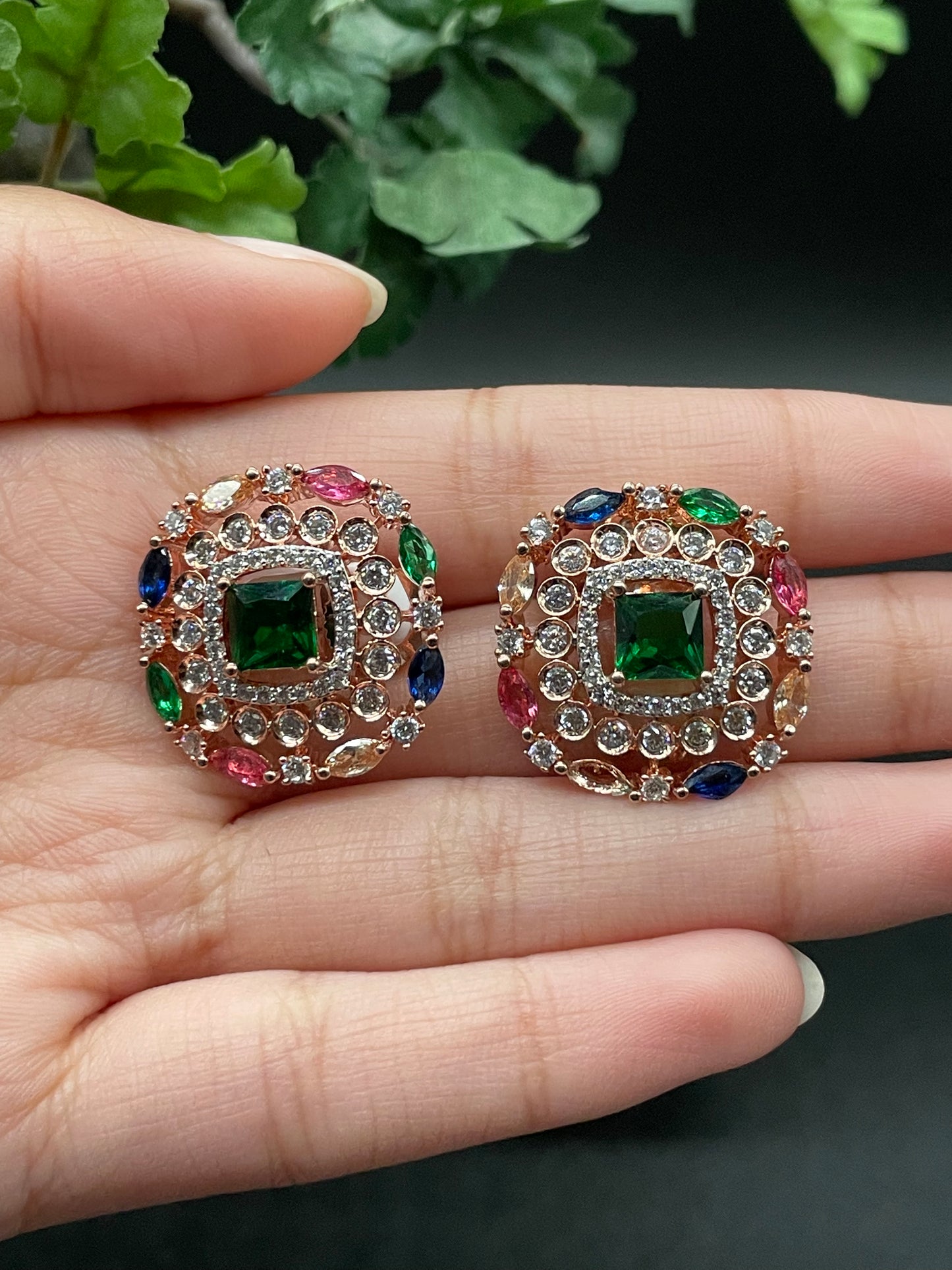 AD Earrings - Small Square