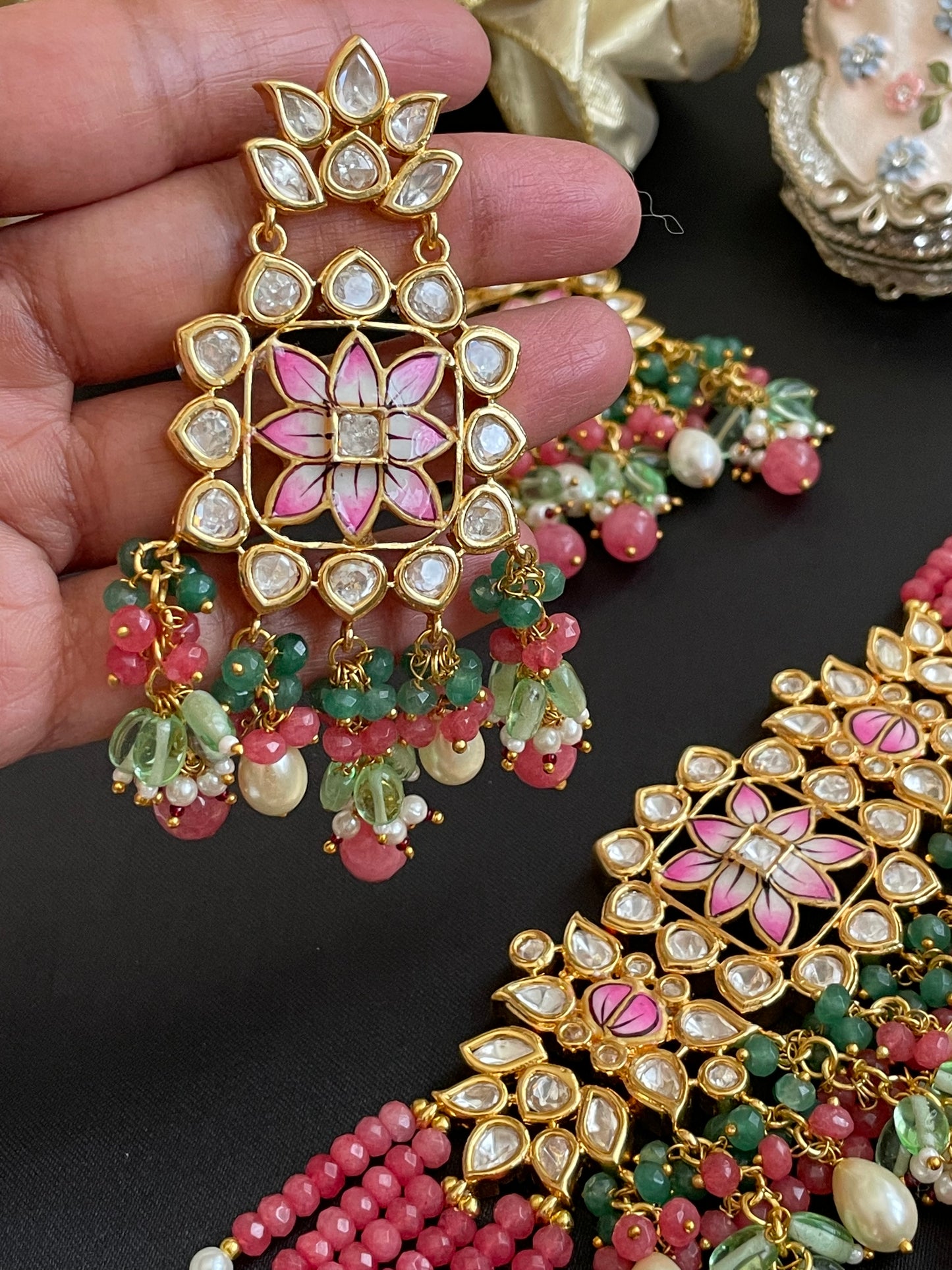 Kundan - Meenakari Choker