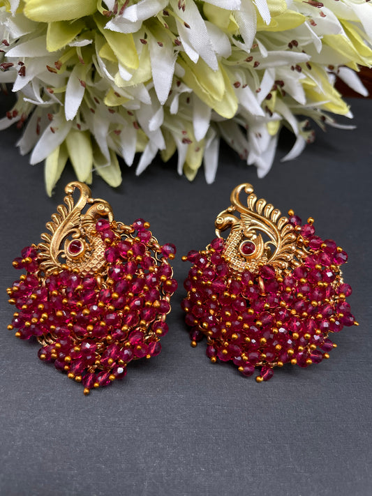Antique Peacock Earring