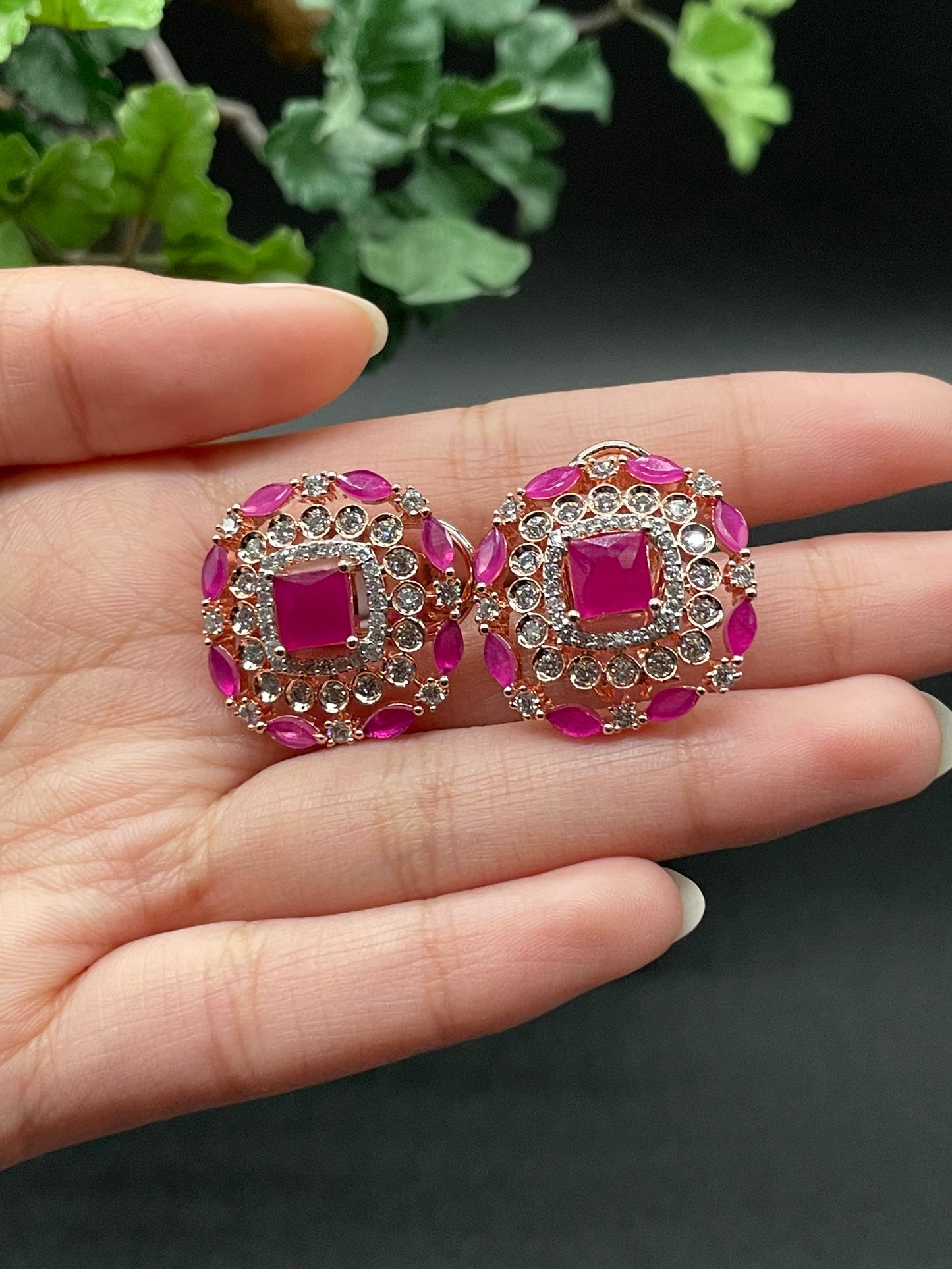 AD Earrings - Small Square