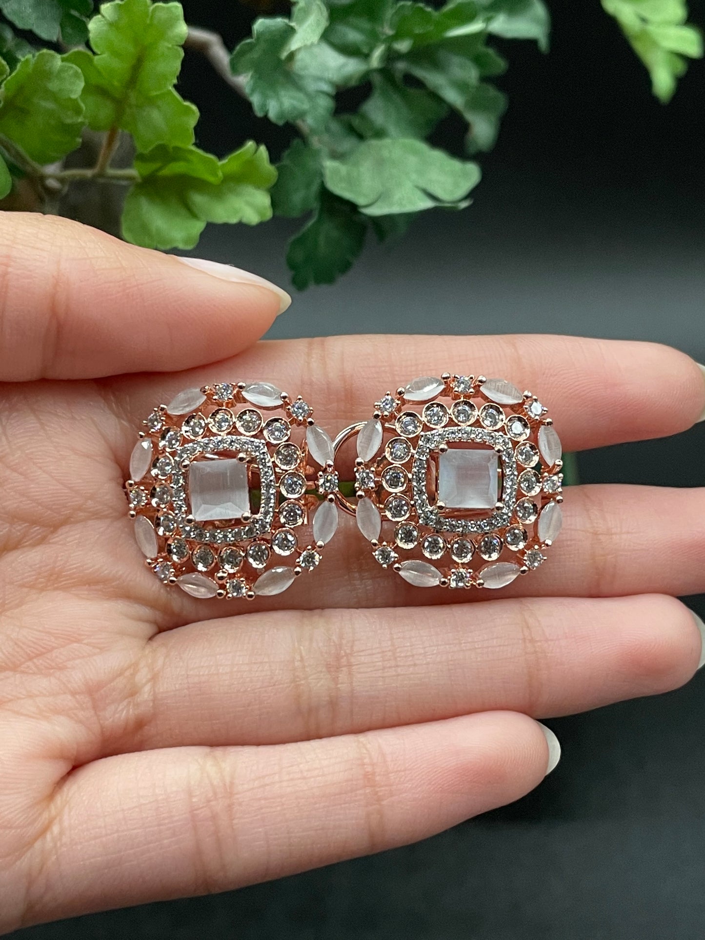 AD Earrings - Small Square